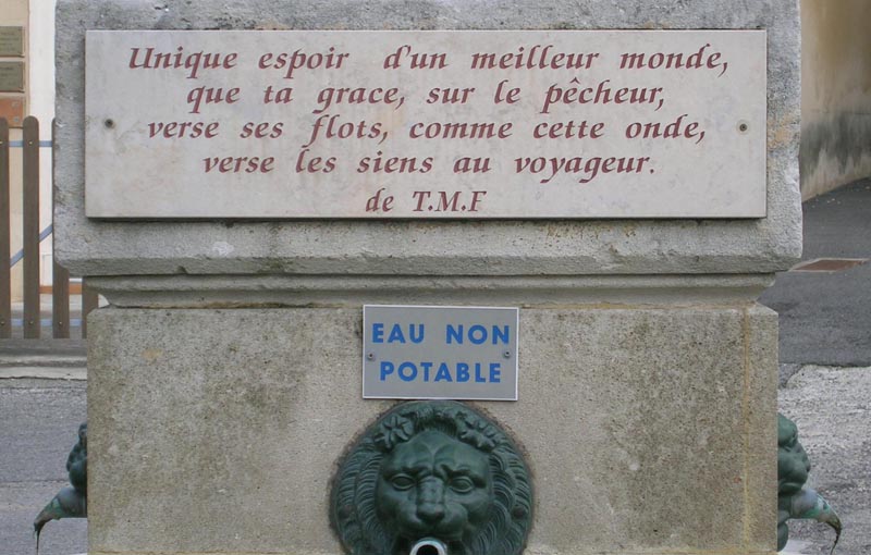 Eau non potable